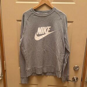 Nike Men's Crewneck Gray Sweater